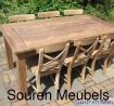 Teak Tisch Teakgartentisch aus Holz Teakholz Tischplatte